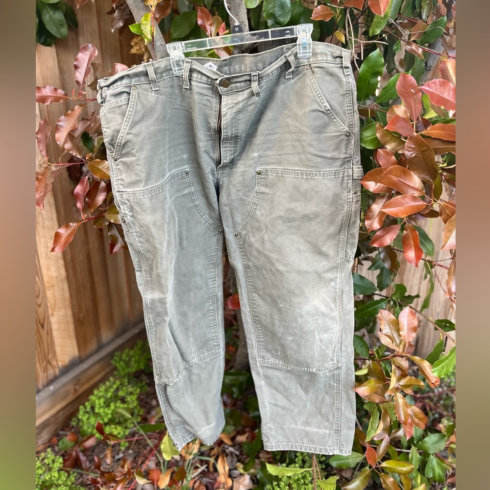 Olive Carhartt double knee Cargo Pants